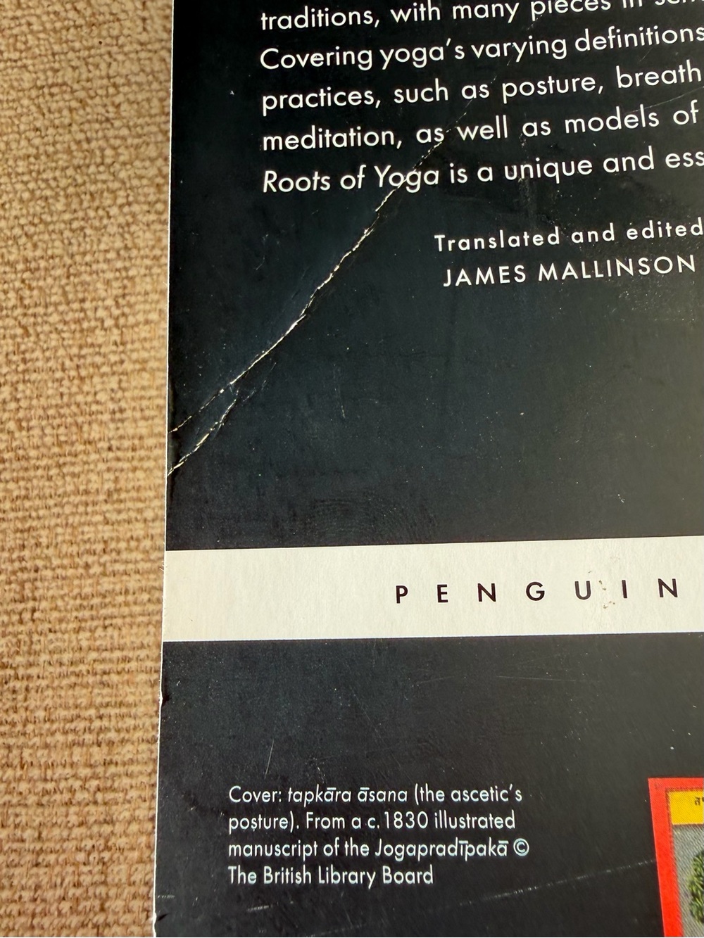 Penguin Classics "Roots of Yoga" Paperback - Green & Red Cover - Picture 3 of 3